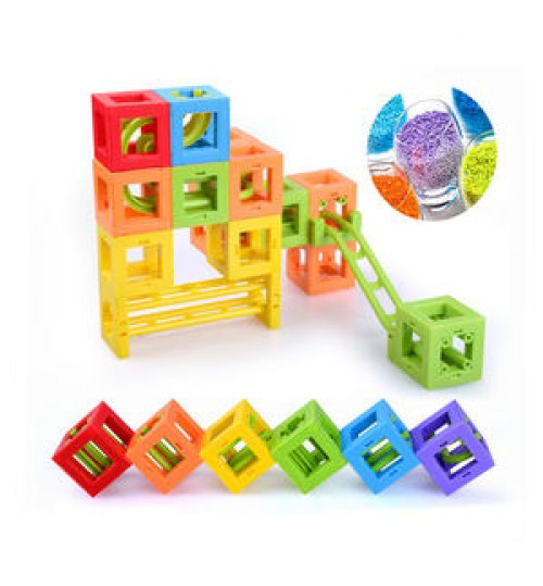 2021 amazon montessori early childhood education cube magnetic building blocks kids toys playmobil stacking toy