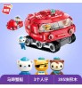 ENLIGHTEN 3707 395pcs Octopus Horseshoe Crab Octonauts Cartoon Enlighten Model Building Kits Blocks Bricks Toys For Children