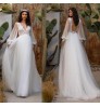 Free Shipping Long Sleeve Princess Style Floor Length Wedding Dress Taobao Simple 2019 Satin Wedding Dress with 3d Flowers