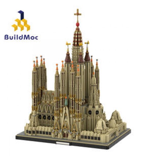 BuildMoc MOC-65795 Sagrada Familia Castle Building Blocks House Kids Toys