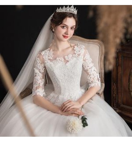 2022 Hot Lace Classic Summer White Luxury Wedding Dress Wedding Bridesmaid Dresses For Women Gowns