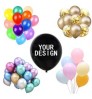 Custom logo printed latex balloons 10 12 36 inch metallic ballon balloon wedding birthday party decoration with your design