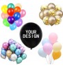 2021 New Custom logo printed latex balloons 10 12 36 inch metallic balloon wedding birthday party decoration with your de