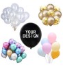 2021 New Custom logo printed latex balloons 10 12 36 inch metallic balloon wedding birthday party decoration with your de