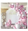 wholesale 107pcs Pink white gold metallic Latex Balloon Garland Party Decoration Ballon Balloon Arch Kit Set