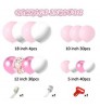 wholesale 107pcs Pink white gold metallic Latex Balloon Garland Party Decoration Ballon Balloon Arch Kit Set