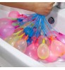 WHY226 Summer Water Balloons Quick Fill Self Sealing 111pcs Fast Auto Filling Water Balloons Big Size 37pcs Bunch