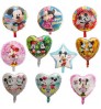 New design cartoon character 18 inch star heart Minnie Mickey Mouse globos aluminum foil balloon decoration kids toys balloon