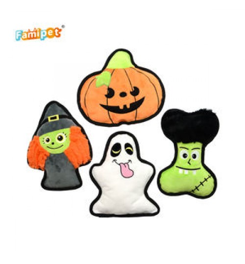 Toy Toys Famipet Custom New Halloween Series Stuffed Soft Plush Dog Toy Pet Squeaky Toys For Dogs