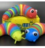 Hot Selling Fidger Slug Anti-stress Decompression Caterpillar Inchworm Articulated Stretch Slug Fidget Toys