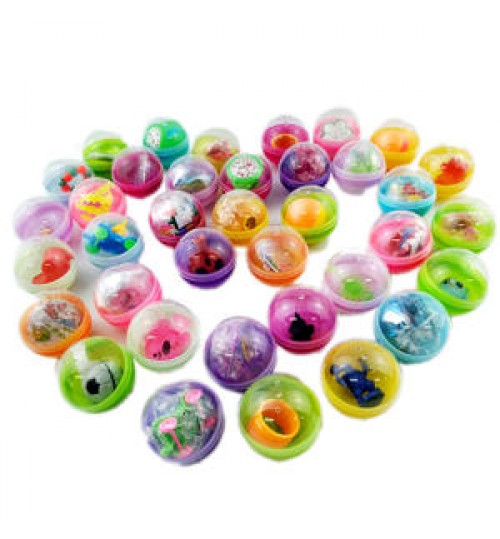 Wholesale 45mm Random Style Round surprise egg toy gashapon plastic small toys capsule for kids