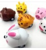 Promotional Gift Plastic Animal Shaped Mixed Mini Cartoon Pull Back Toy Cars For Kids