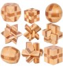 China Kongming lock Luban lock Classic wooden Brain Teaser puzzle 3D toys