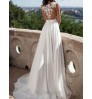 Glitter Wedding Dresses Puff Sleeve Appliques Lace 3D Flowers off Shoulder Tulle Boho Bride Gown 2021 vestidos de novia