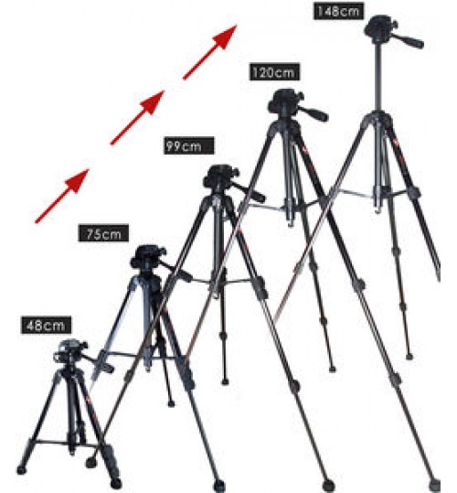 YuSen 3 Way Portable Best Travel Video Camera Photo & Accessories Tripod Laptops Tripod Stand for DSLR Camcorder Shooting