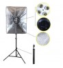 Photo Studio Softbox Kit Photographic Lighting Kit Camera & Photo Accessories Light Stand Softbox for Camera Photo