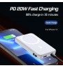 2022 New Magnetic Wireless Power Bank Mobile Phone Fast Charger For iPhone 13 12 11 Pro Max Magsafing External Battery 10000mah