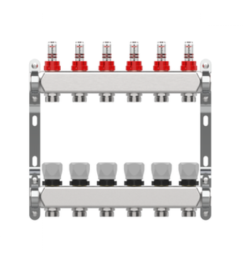 Parts Flowmeter Stainless Steel Manifold Under Floor Water Heating System Underfloor Heating System Parts