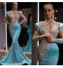 Women Evening Dresses For Party Summer Woman Princess Maxi Evening Gowns Blue Fishtail Dresses