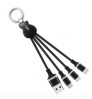 commonly used accessories & parts 4 in 1 Customized Logo USB Cable Multi USB Charging Cable