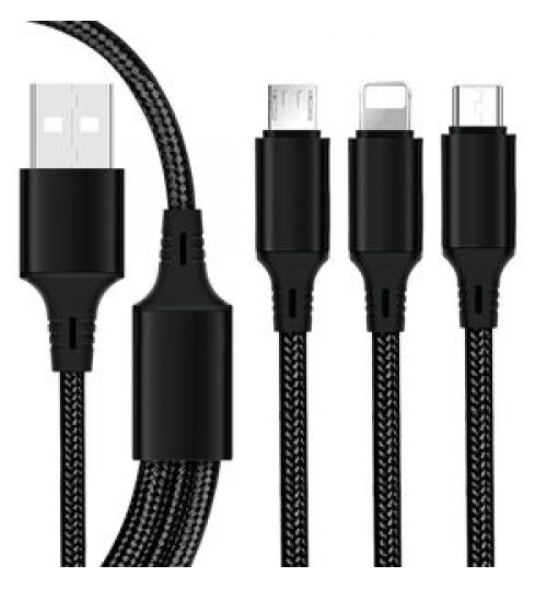 3 In 1 Usb C Cable Phone Commonly Used Accessories Parts Usb Cable For Iphone Cable