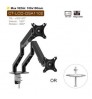 Charmount Laptop and Monitor Arm Mount Dual Monitor Arm Mount Computer Monitor Arm Support Desk Mount Stand