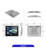 1024*768 4:3 DDR3 4GB SSD 64GB all in one industrial panel pc computer  embedded ip65 15 inch touch panel pc