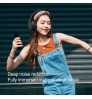 ANC Microphone Wireless Headphones 38H Playtime Running Headphones Wireless Earbuds for Sports Black Wireless BT Headphones