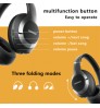 customized logo glow headset headband foldable headphone wireless over ear headphones