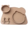 Baby Self Eating Bear Suction Infant Tableware Feeding Dining Appliance Dishes Set