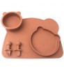 Baby Self Eating Bear Suction Infant Tableware Feeding Dining Appliance Dishes Set