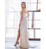 One Shoulder Sleeveless Split Maxi Bridal Gowns Wedding Dress Vestido De Gala Vintage Dress Habit Pour Femme Evening Dresses