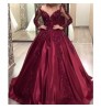 Elegant V Neck Long Sleeve Grohada-Sparkle Wedding Party Women Dresses For Engagement Party Dress