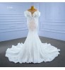 Jancember Rsm67280 Custom Luxury Mermaid Wedding Wedding Long Sleeve Bead Sequenant High -Quality Women Women