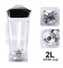 Home Appliance Parts blender spare parts 2L plastic blender cup plastic jar juice blender candle jars