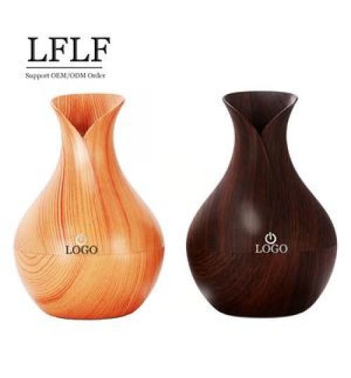 Home appliances stocks Portable Fragrance Real Wooden Bamboo And Glass air humidifier 130ml Wood Grain Mini humidifiers