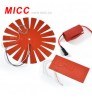 MICC customized high quality silicone heater pad /rubber heater