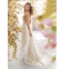 Fashion Gaun Pengantin Lace Embroidered Bride Gown Bondage Low Back Wedding Dress White