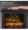 Customized Indoor Home Free Standing Decor Led Flame Electric Fireplace Heater