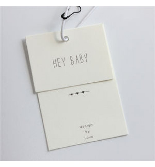 Garment & Processing Accessories Beige Ivory Card Tag Customized High-end Clothing Listing Printing Women's Special Papergarmen