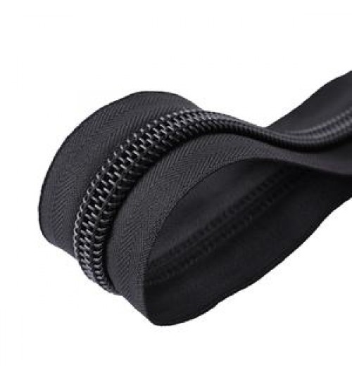 Wholesale high quality garment processing accessories 10# black nylon tape zip roll Eco tent endless recycled zippers