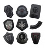 Custom Embroidery Patches Jeans LOGO Embossed Leather Patches Garment Accessories Thermal Processing Embroidered Badges