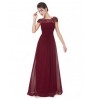 Women's Elegant Floral Long Lace Evening Party Maxi Dress Formal Prom Wedding Bridesmaid Dress