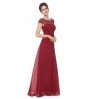 Women's Elegant Floral Long Lace Evening Party Maxi Dress Formal Prom Wedding Bridesmaid Dress