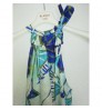 hot sales casual sleeveless summer printed linen dress for ladies made in Italy AVAILABLE ON REQUEST