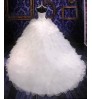 new style Luxury high-end custom wedding dress Princess dress pearl strapless Big trailing Bridal gown