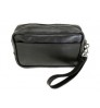 Made In Italy - Men's Clutch Bag Pochette in Genuine Leather - Mod. CHRIS - Elegant Accessories for Different Use - Black Color