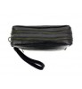 Made In Italy - Men's Clutch Bag Pochette in Genuine Leather - Mod. CHRIS - Elegant Accessories for Different Use - Black Color