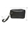 Made In Italy - Men's Clutch Bag Pochette in Genuine Leather - Mod. CHRIS - Elegant Accessories for Different Use - Black Color