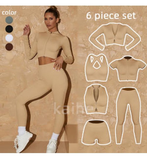 Women Athletic Apparel Activewear Set Fashion Athleisure Clothing Seamless Fitness Gym Wear Girl Workout Yoga Suit Sportswear